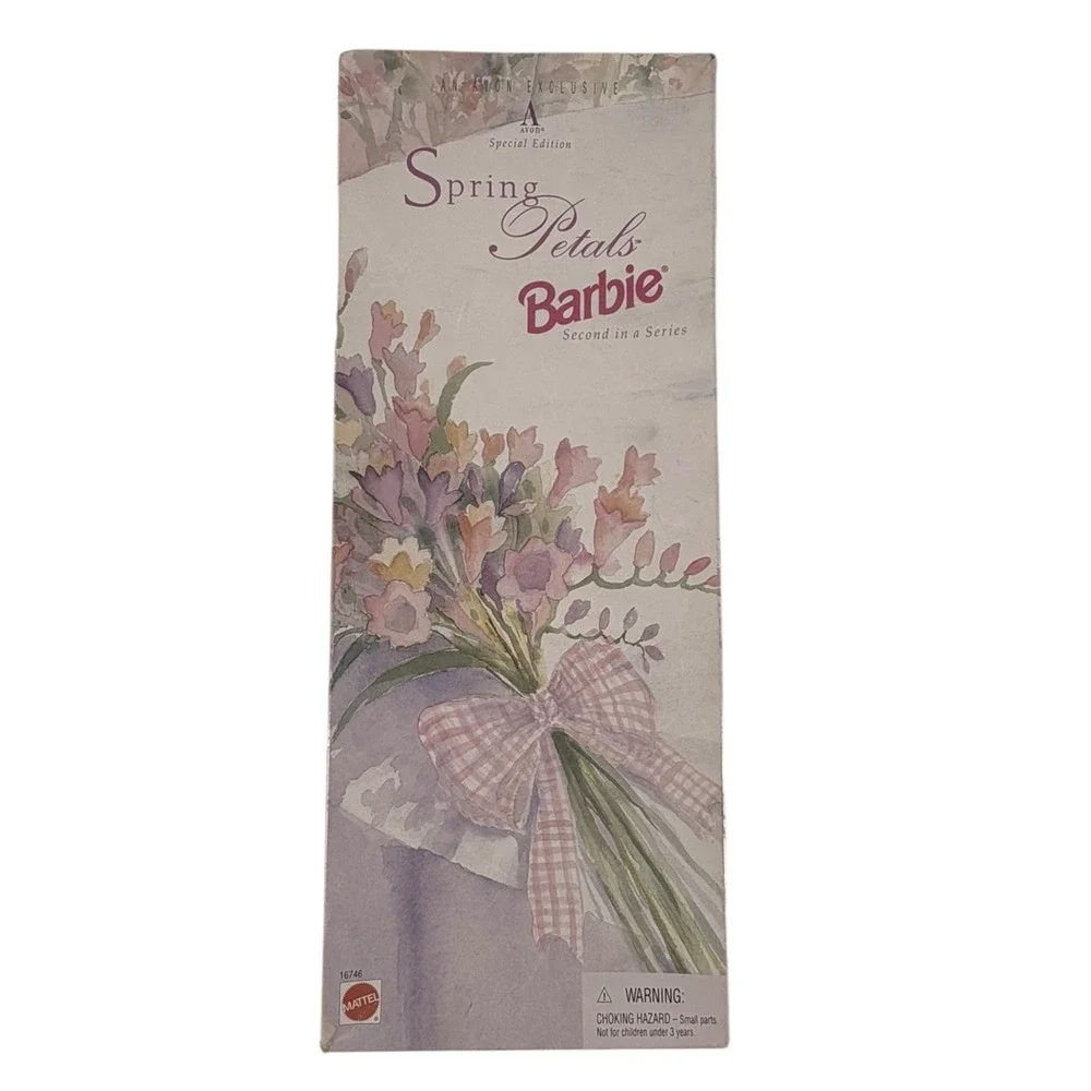 Mattel Spring Petals Barbie Kids 11.5in Pink Excellent 1996 Avon Special Edition
